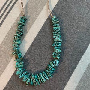 authentic turquoise stone necklace